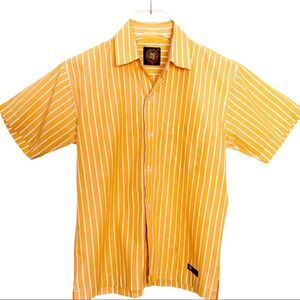 YALE ESTABLISHED Boys Orange with White Stripes 10